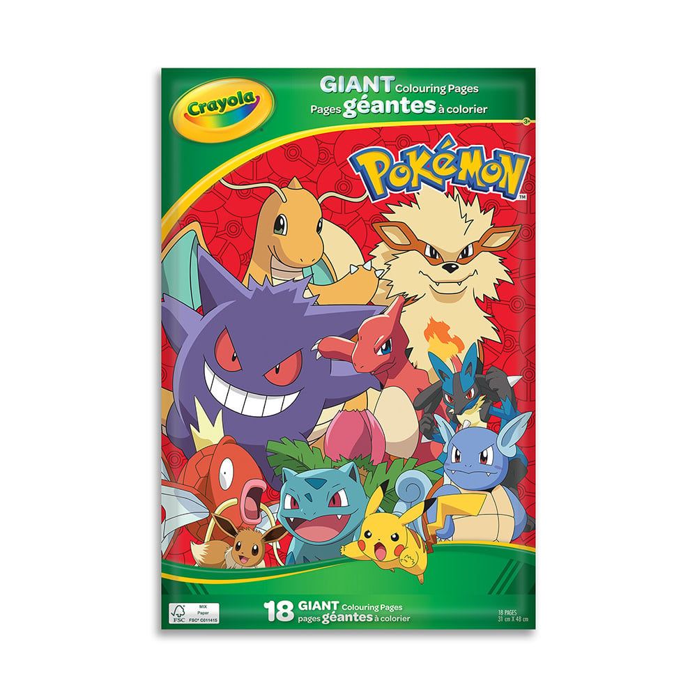 Crayola - Pokémon - Pages géantes à colorier