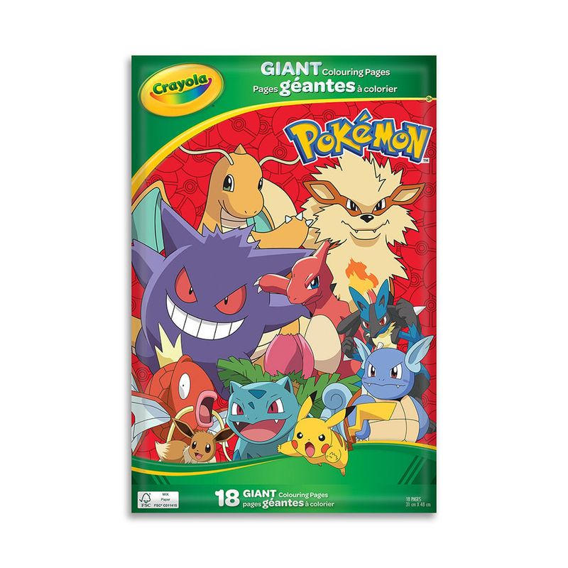 Crayola - Pokémon - Pages géantes à colorier