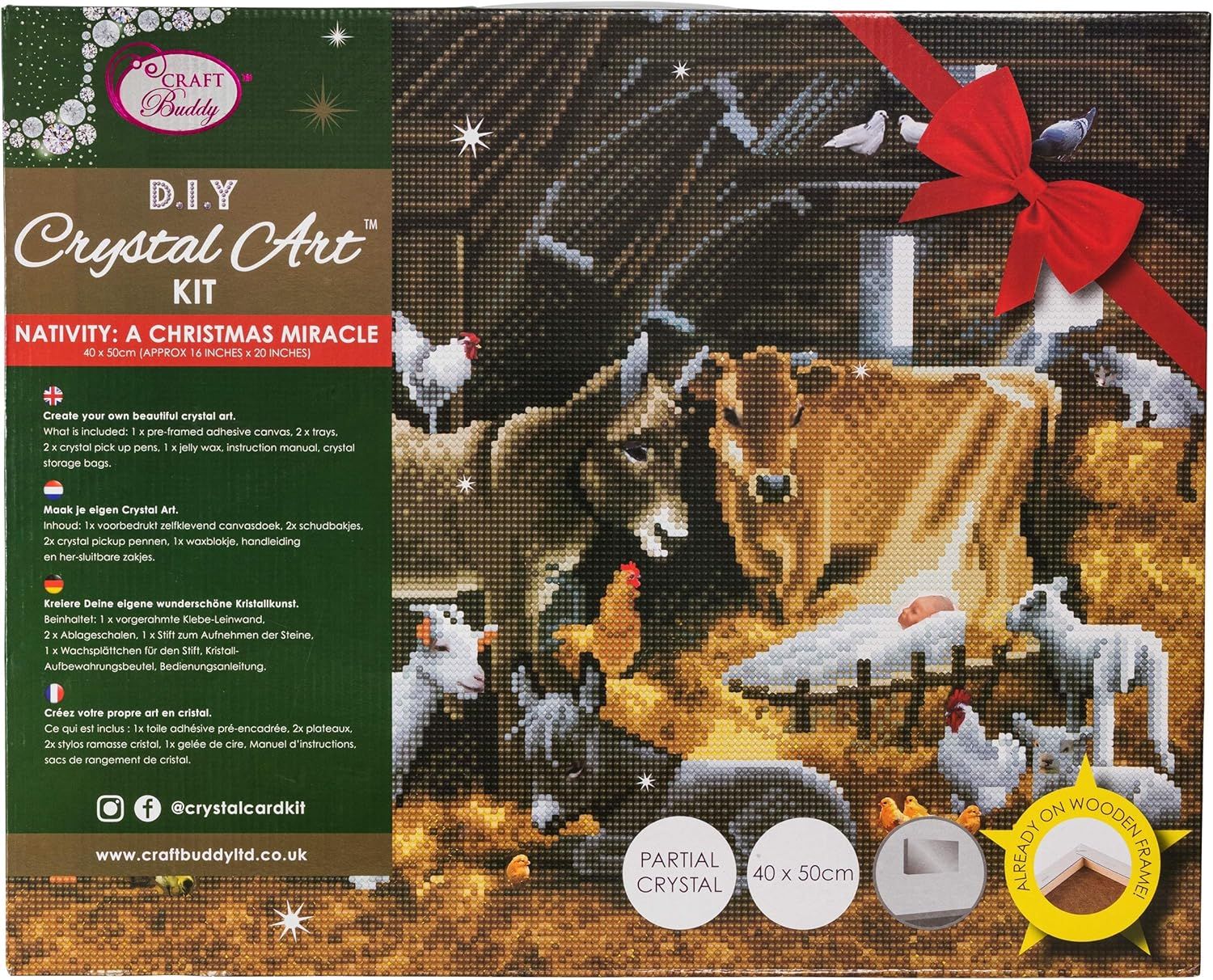 Craft Buddy - Crystal Art - A Christmas Miracle (40 x 50 cm)