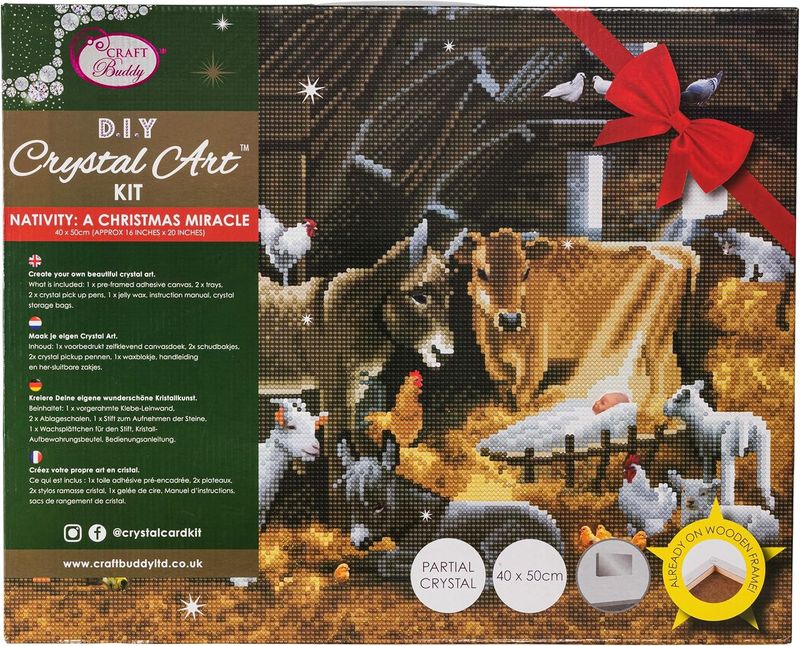 Craft Buddy - Crystal Art - A Christmas Miracle (40 x 50 cm)