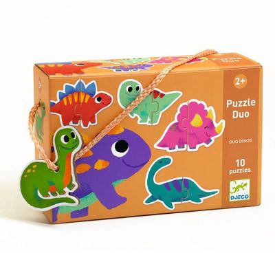 Djeco - Puzzle Duo - Dinos