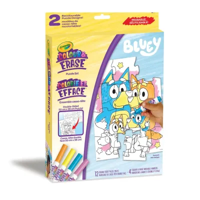 Crayola - Colorie et Efface - Bluey - Ensemble Casse-tête