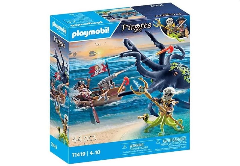 Playmobil - 71419 Pirate avec Pieuvre géante