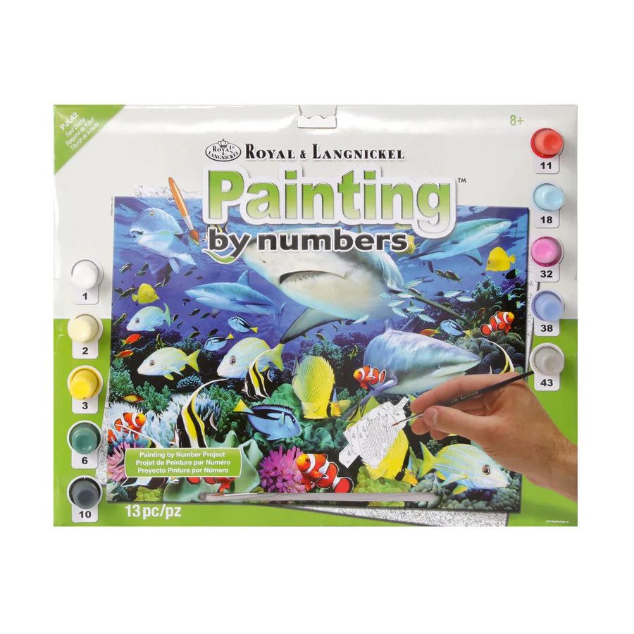 Royal &amp; Langnickel - Painting by Numbers Large - Requins de Récif
