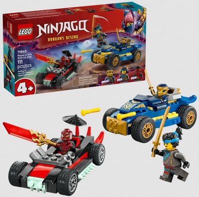 Lego 71840 Ninjago - Le duel de voitures de course entre Rogue et Drix
