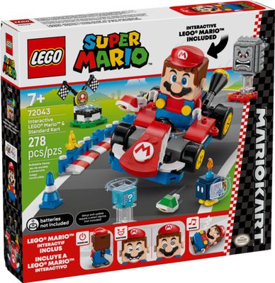 Lego 72043 Super Mario - Mario Kart™ – LEGO® Mario™ interactif et kart standard