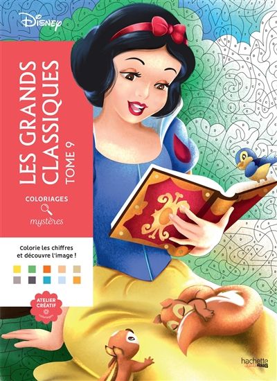 Coloriages mystères Disney - Les grand classiques Tome 09