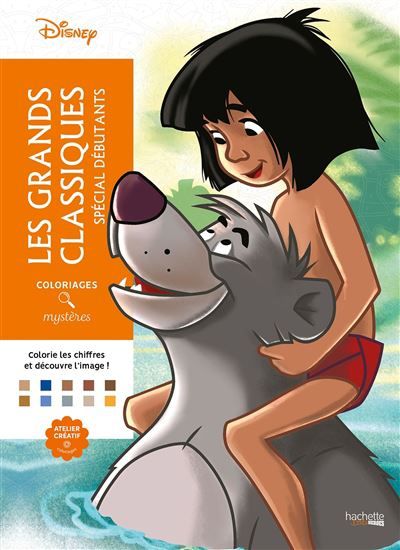 Coloriages mystères Disney - Les Grand Classiques Spécial Débutants