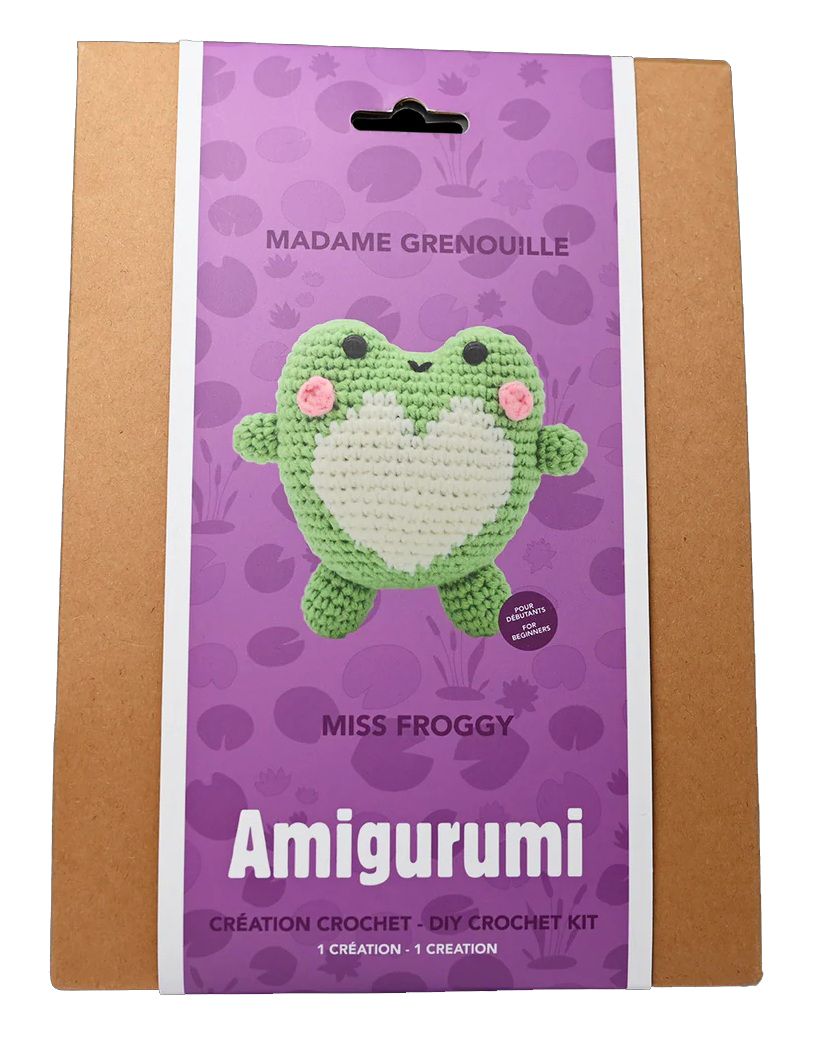 Amigurumi - Kit DIY Crochet - Madame Grenouille