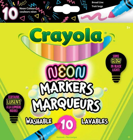 Crayola 10  marqueurs lavables - NÉON