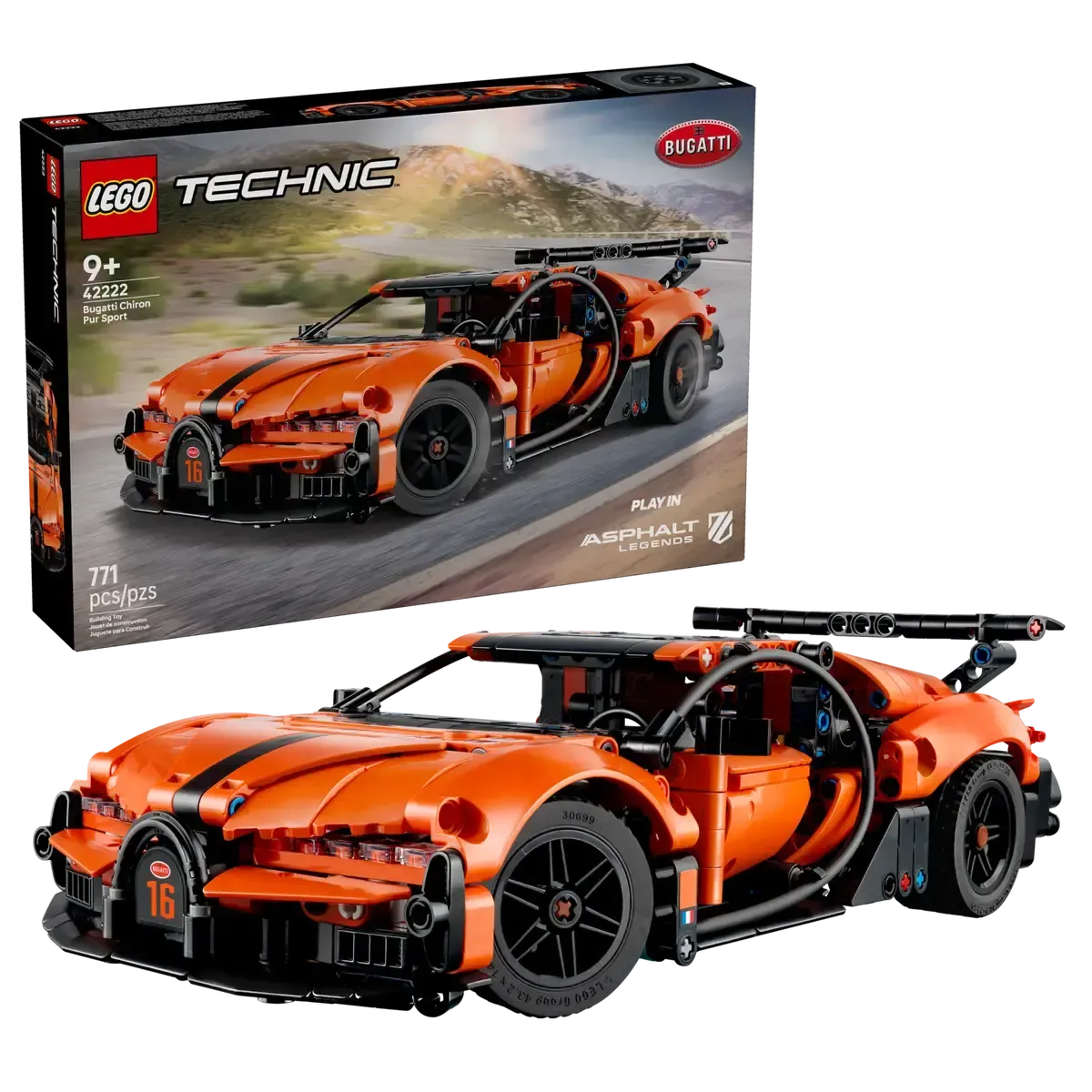 Lego 42222 Technic - L’hypervoiture de Bugatti Chiron Pur Sport
