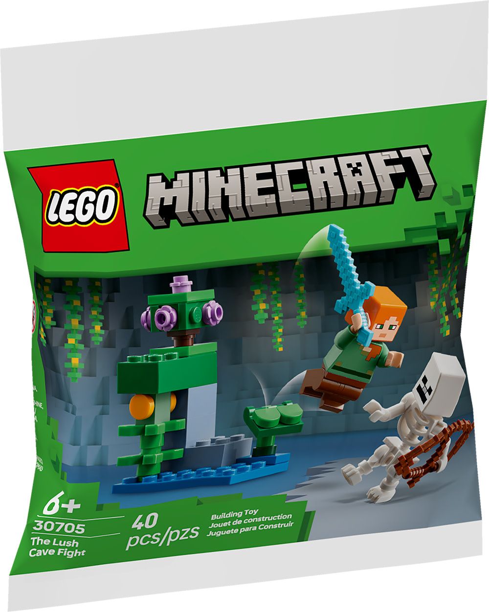 Lego 30705 Minecraft Polybag - Lutte de la grotte luxuriante
