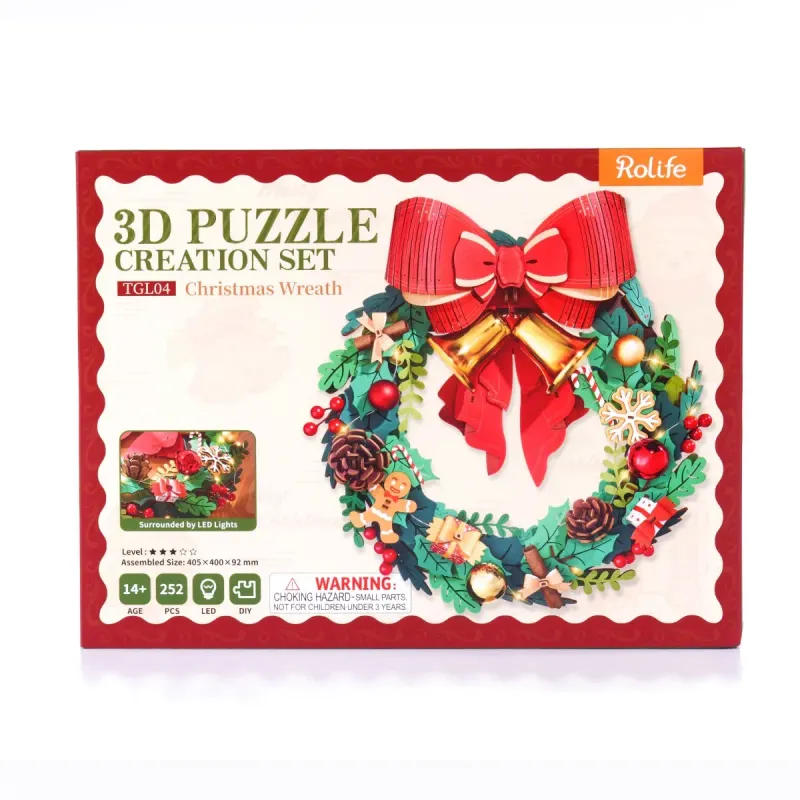 Rolife - 3D Puzzle creation - Christmas Wreath