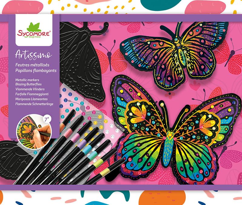Artissimo - Feutres métallisés Papillons Flamboyants
