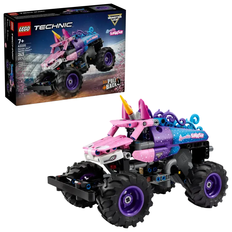 Lego 42220 Technic - Monster Jam™ Sparkle Smash™ à rétrofriction