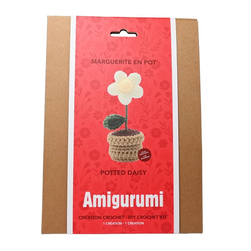 Amigurumi - Kit DIY Crochet - Marguerite en Pot