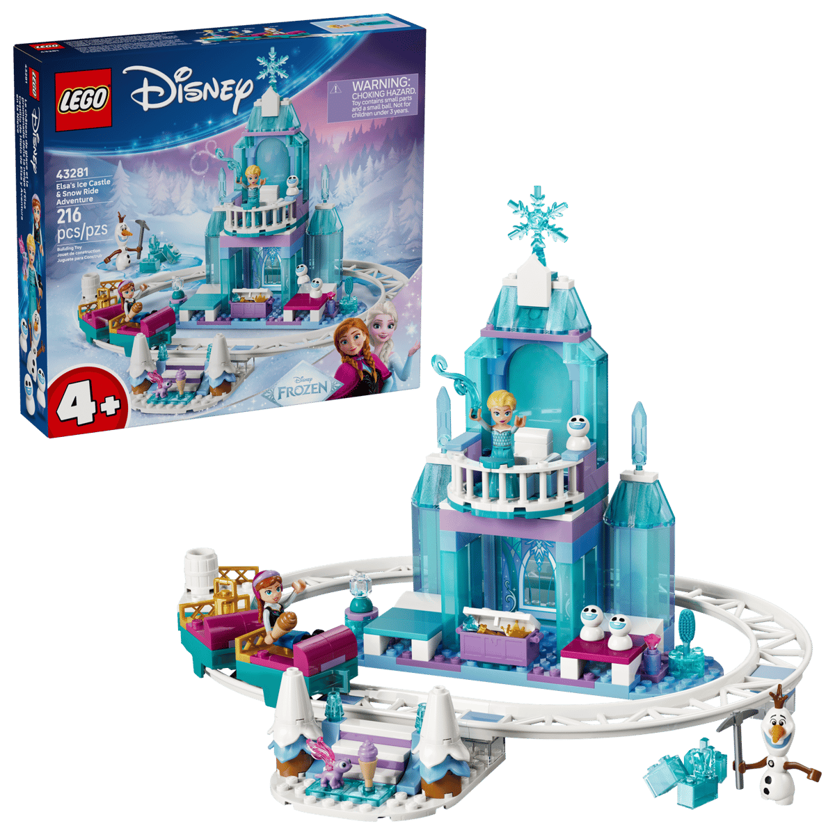 Lego 43281 Disney - Le château de glace et la promenade dans la neige d’Elsa