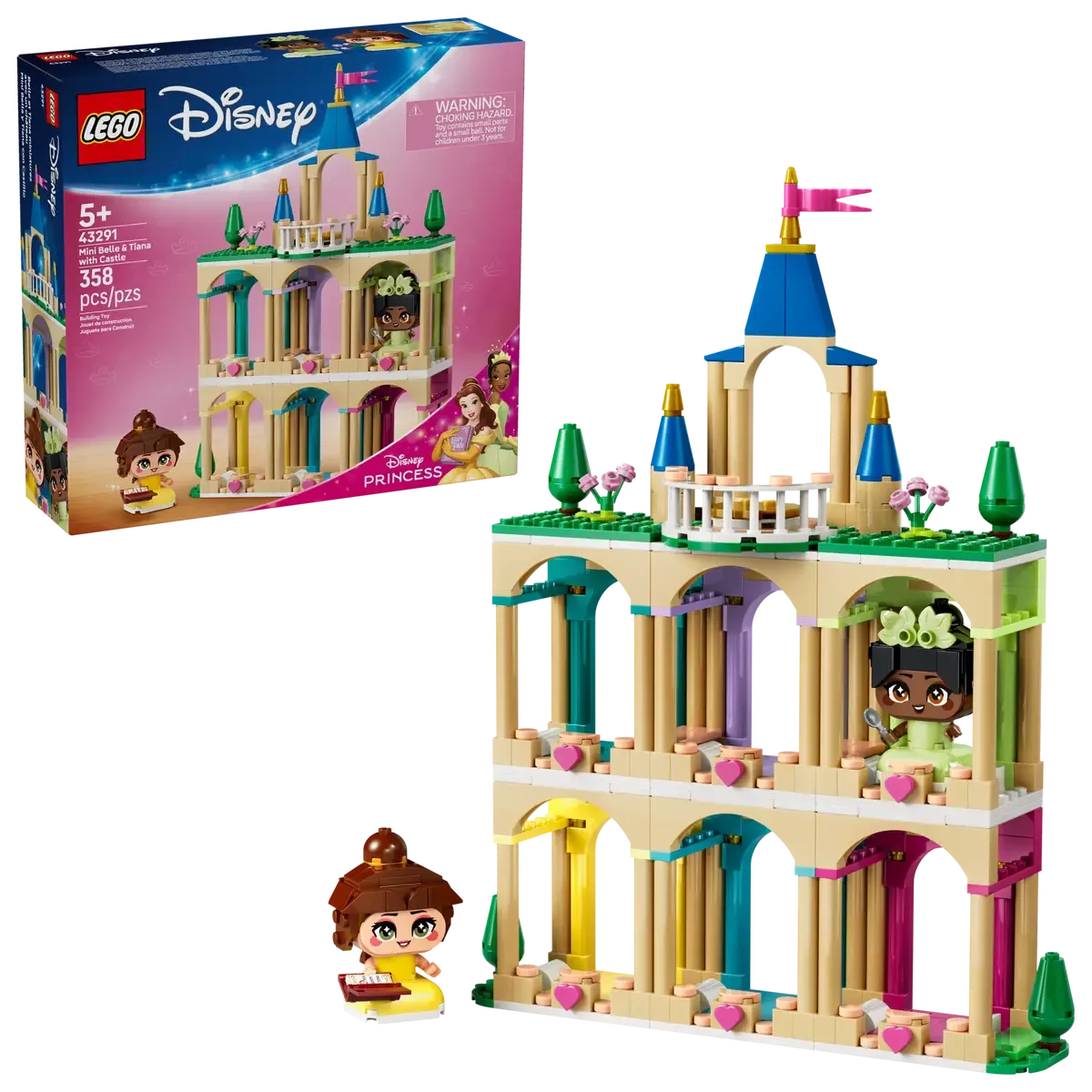 Lego 43291 Disney - Belle et Tiana miniatures avec un château