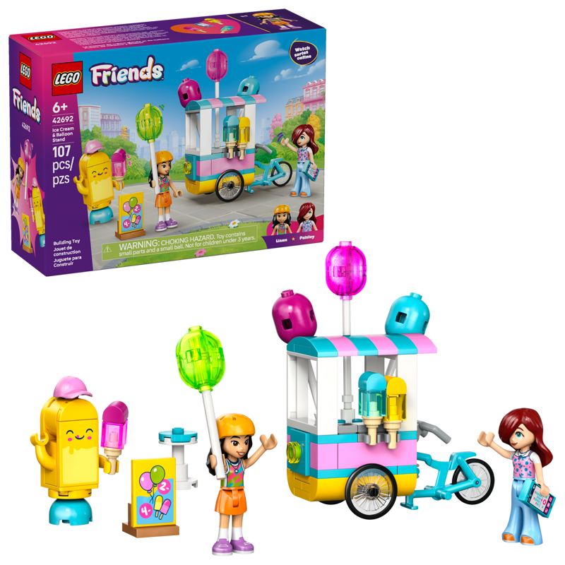 Lego 42692 Friends - Le kiosque de crème glacée et de ballons
