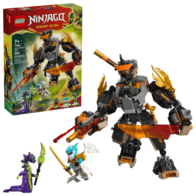 Lego 71854 Ninjago - Le robot de mission de Cole contre Zane dragon