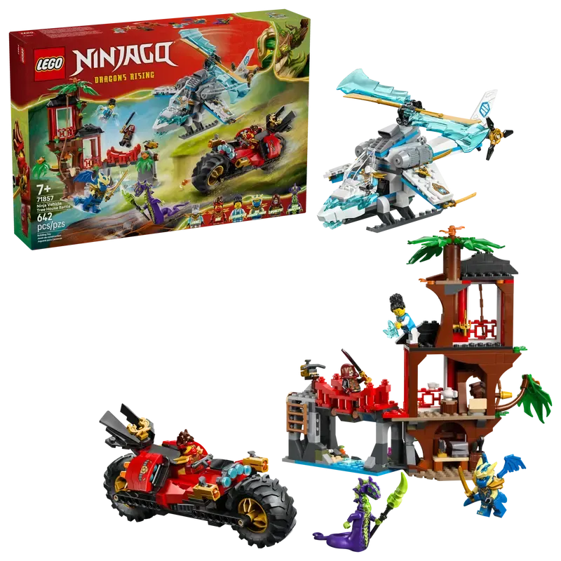 Lego 71857 Ninjago - Le combat de véhicules ninja à la cabane dans l’arbre