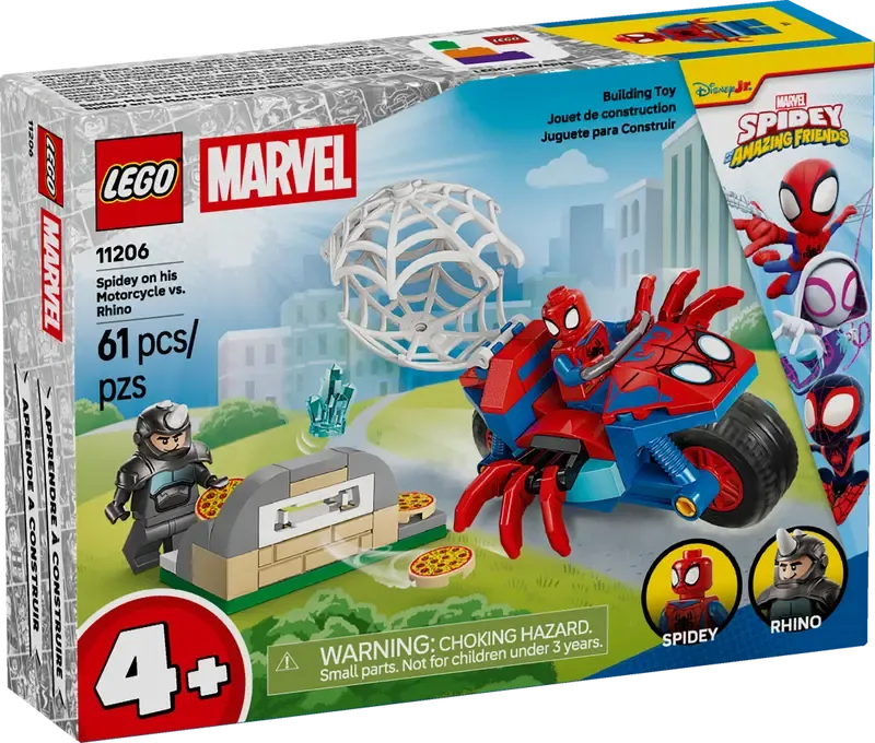 Lego 11206 Marvel - Spider-Man sur sa moto contre Rhino