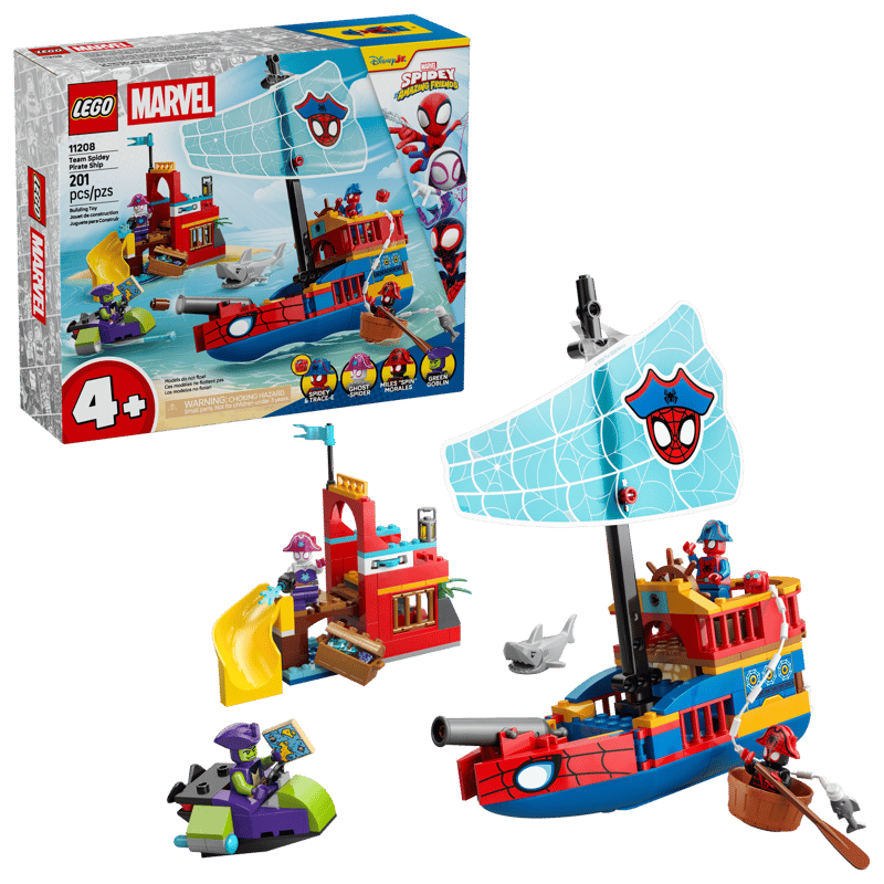Lego 11208 Marvel - Le bateau pirate de l’équipe Spidey