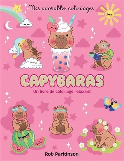 Mes adorables coloriages - Capybaras