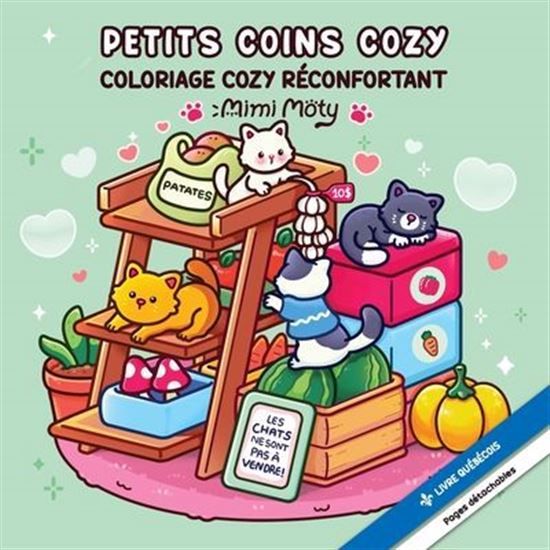 Petits coins cozy - Coloriage cozy réconfortant