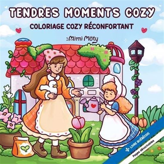 Tendres moments cozy - Coloriage cozy réconfortant