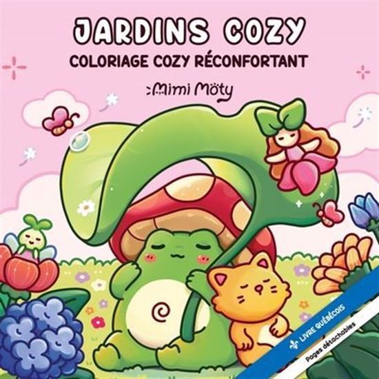 Jardins cozy - coloriage cozy réconfortant