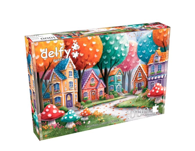Delfy 1000 - Rainbow Colored Street