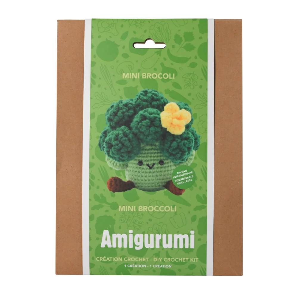Amigurumi - Kit DIY Crochet - Mini Broccoli