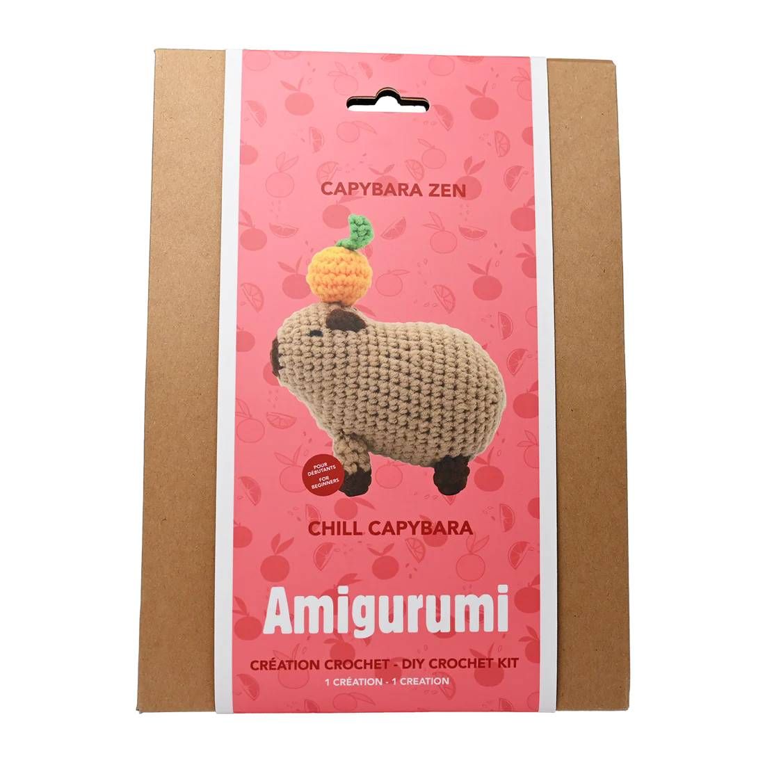 Amigurumi - Kit DIY Crochet - Capybara Zen