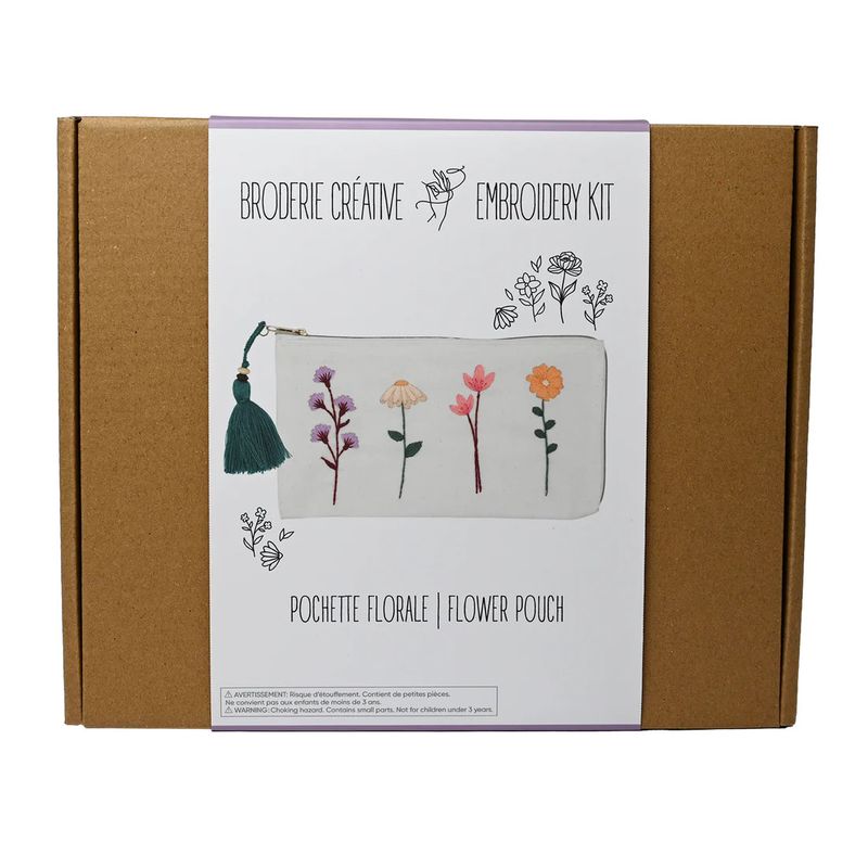 Kit De Broderie - Pochette Florale