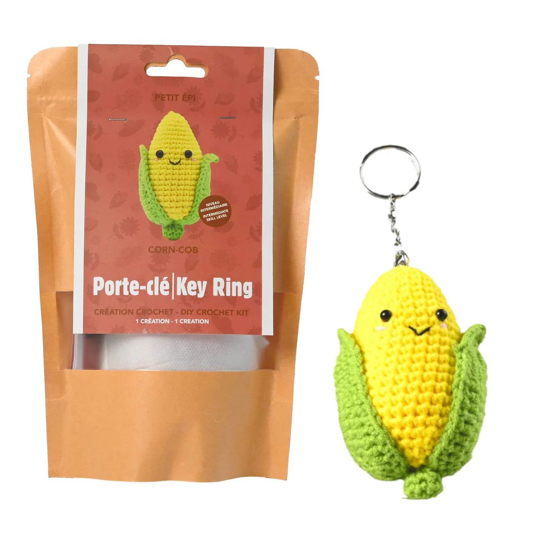 Kit DIY Porte-Clés Crochet - Petit Épi