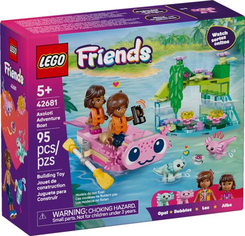 Lego 42681 Friends - Le bateau d’aventure axolotl