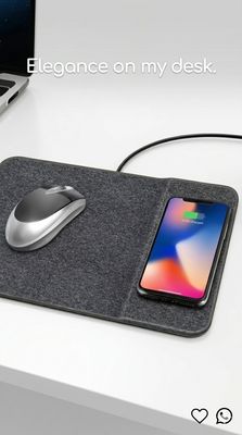 Alfombrilla de Mouse y carga de teléfono