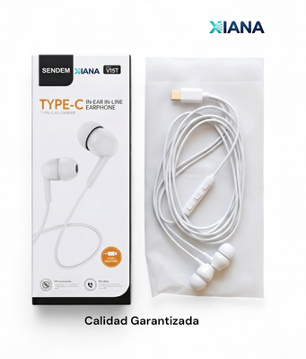 Audífono Con Cable Tipo C, IN-EAR