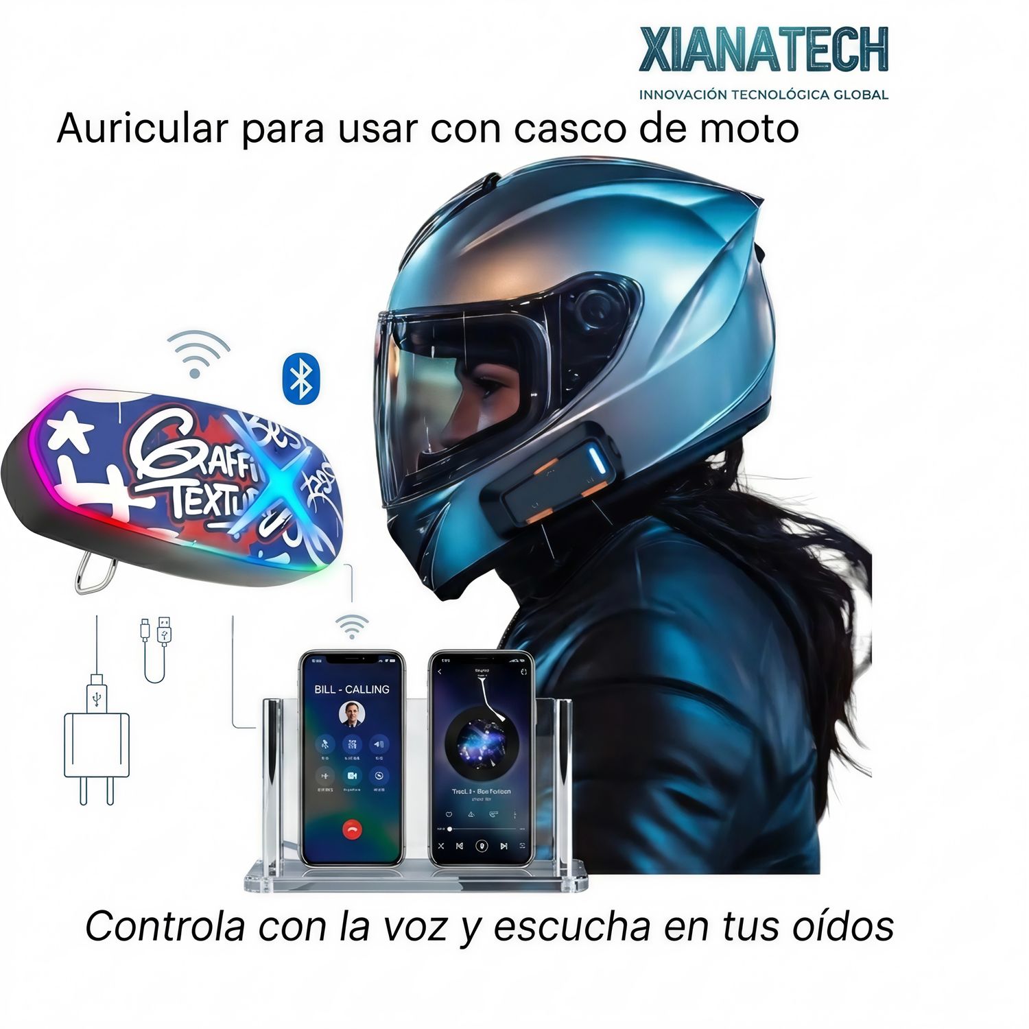 Auriculares TWS par casco de motocicleta
