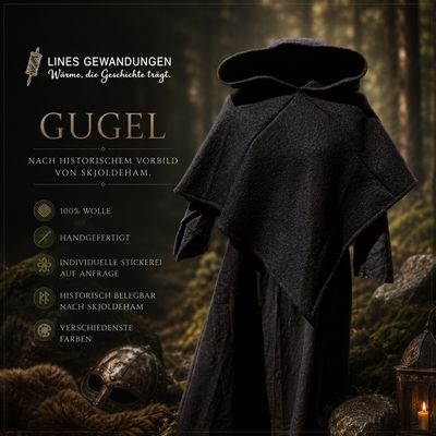 Gugel aus Walkloden | Historisch inspiriert & handgemacht