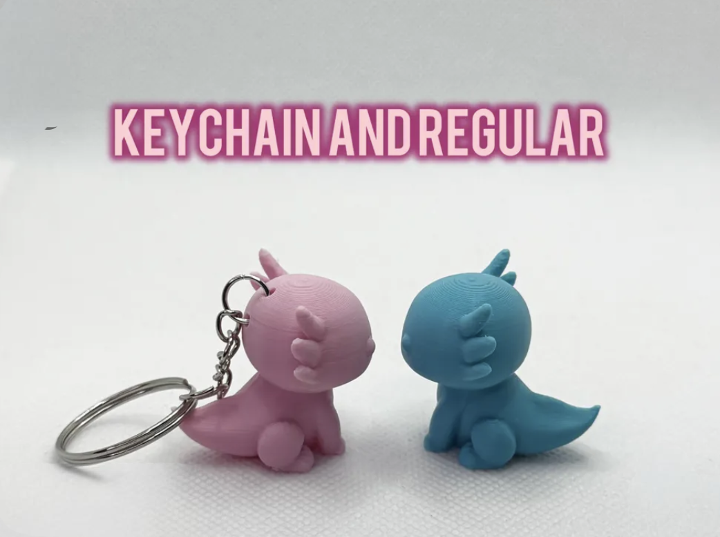 Axolotl + Keychain