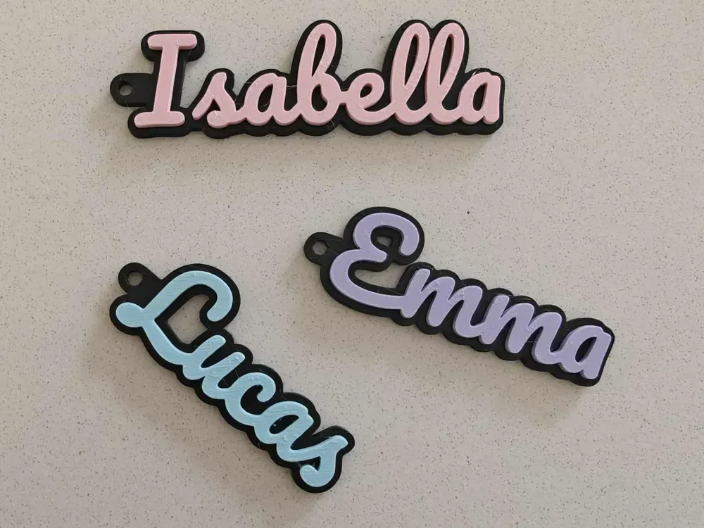 Customizable Name keychains