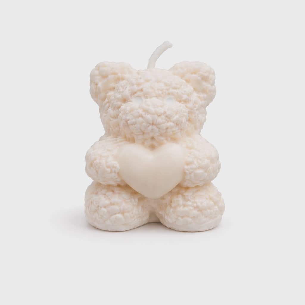 Teddie candle - Cream
