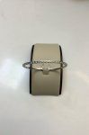 White Gold Flexible Bangle Bracelet