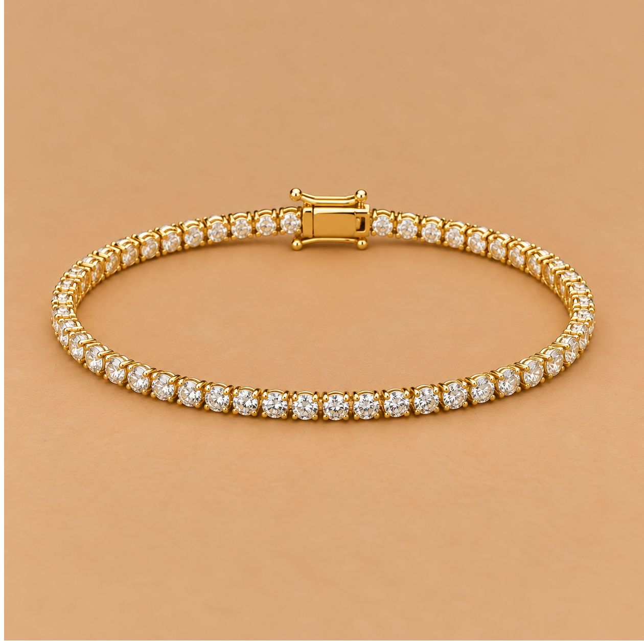 Diamond Tennis Bracelet in Yellow Gold