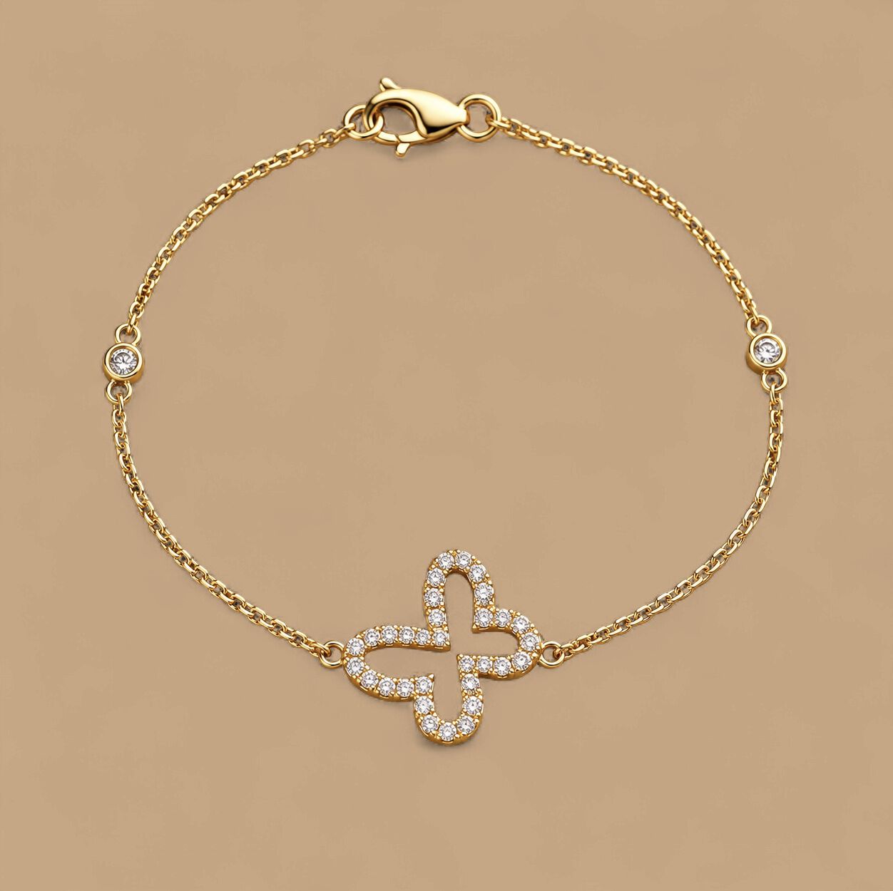 Open Butterly Diamond Bracelet/Anklet