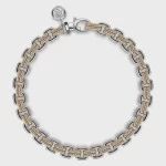 14K Mix of White and Yellow Gold Bracelet