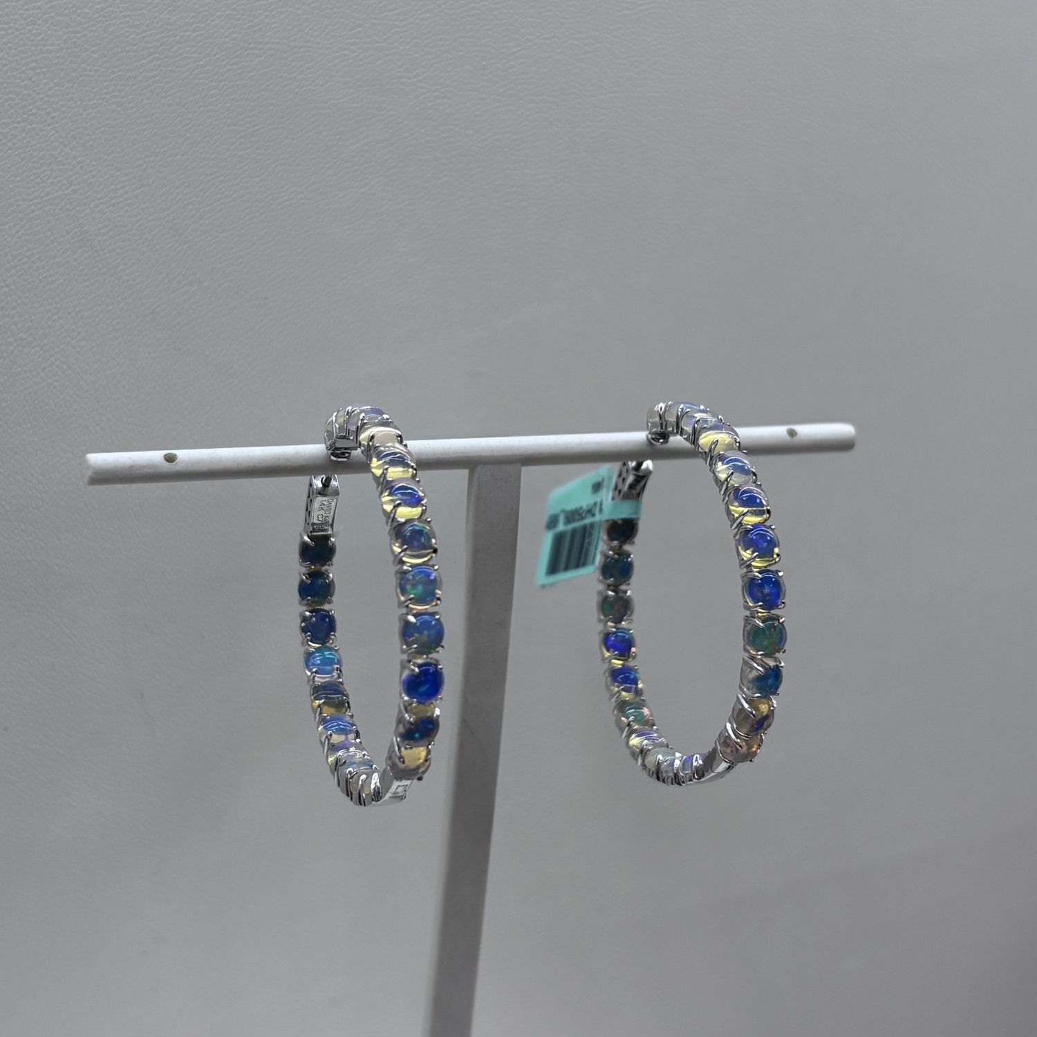 14KW Opal Hoops David Kord