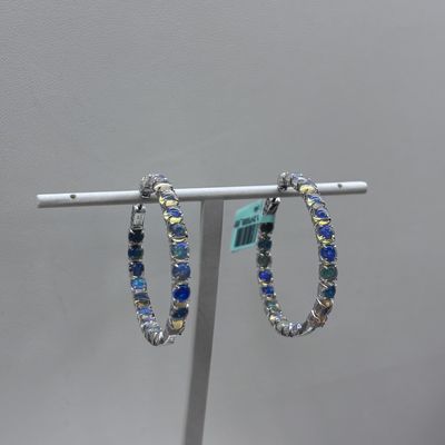 14KW Opal Hoops David Kord